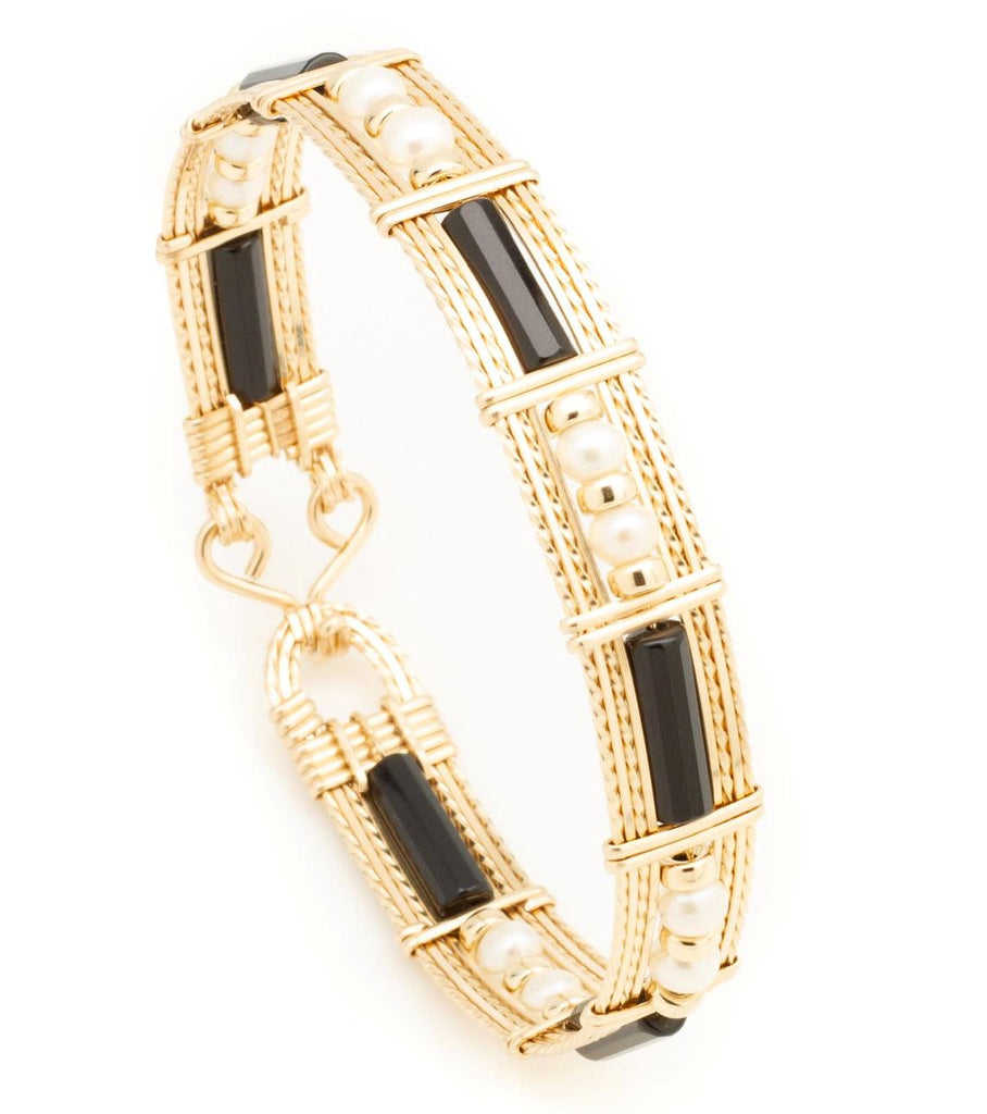 Gold tone red block stone bracelet dj-40490 – dreamjwell